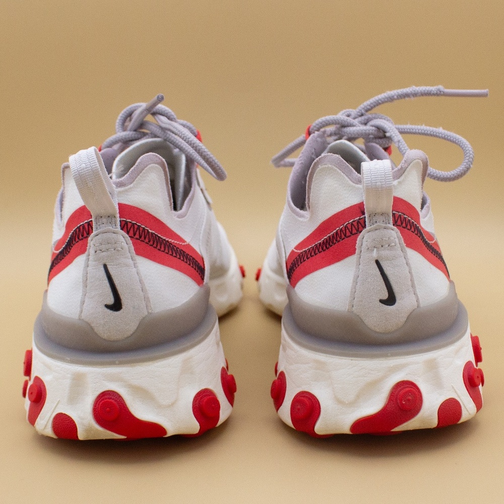 Nike React Element 55 Sail Phantom Red Shoes Bq27… - image 4